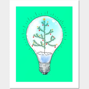 Christmas lamp Posters and Art